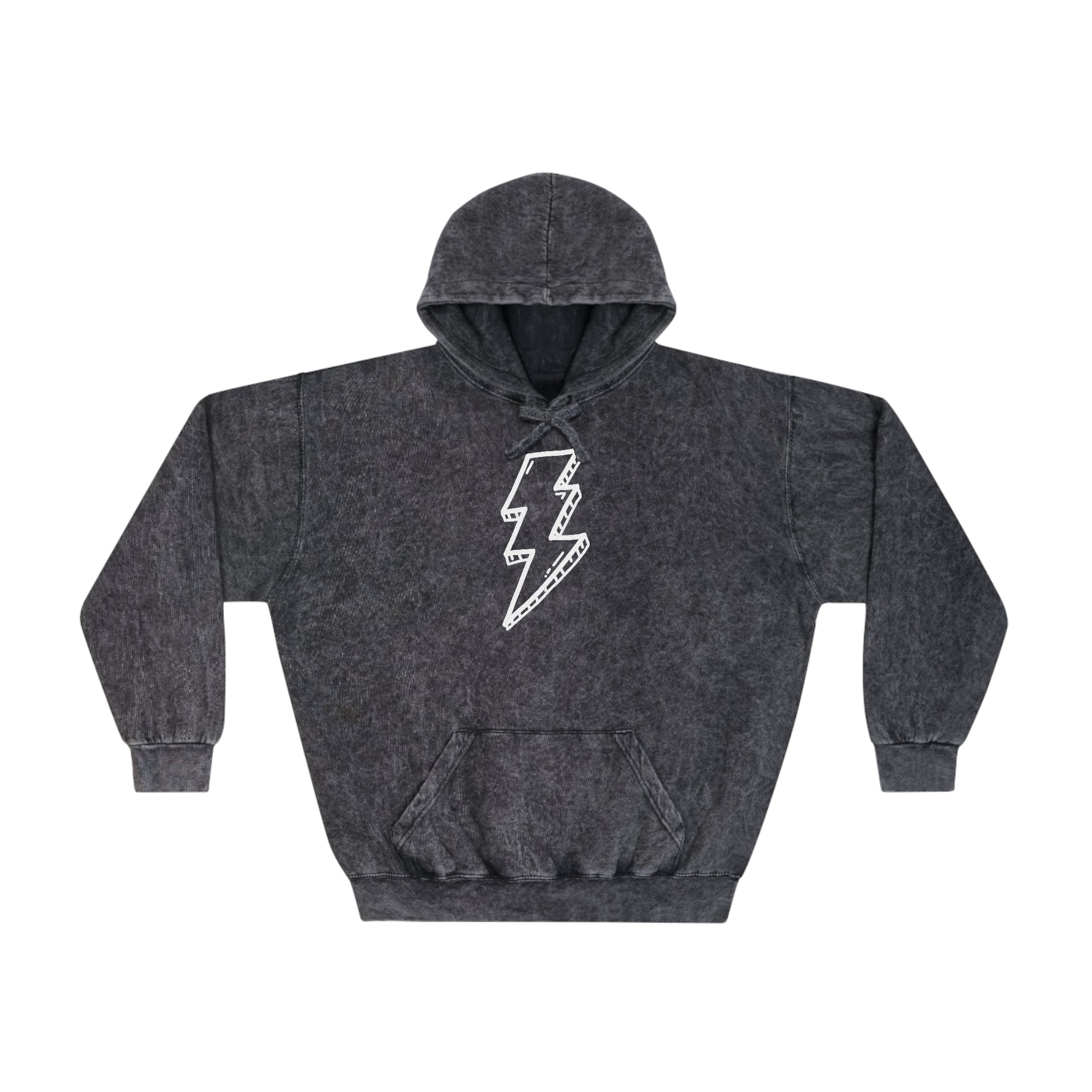 Lightning Bolt Mineral Wash Hoodie