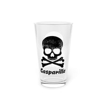 Load image into Gallery viewer, Skull Pint Glass, 16oz