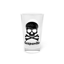 Load image into Gallery viewer, Skull Pint Glass, 16oz