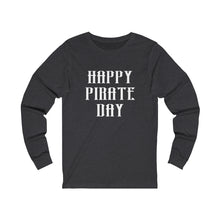 Load image into Gallery viewer, Gasparilla Pirate Day White Graphic Long Sleeve Tee
