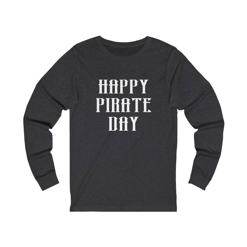 Gasparilla Pirate Day White Graphic Long Sleeve Tee