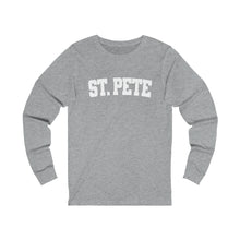 Load image into Gallery viewer, St. Pete White Graphic Long Sleeve Tee