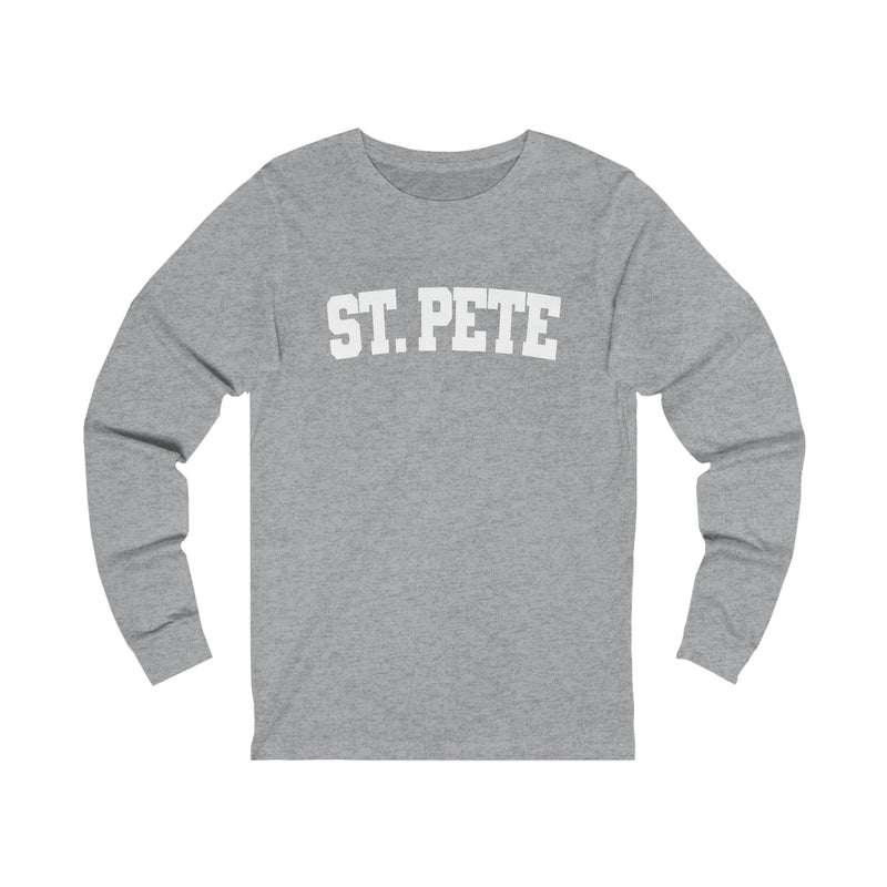 St. Pete White Graphic Long Sleeve Tee