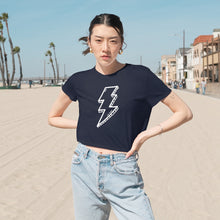 Load image into Gallery viewer, Bolts Flowy Cropped Tee