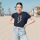 Bolts Flowy Cropped Tee