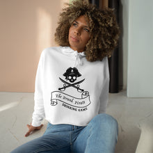 Load image into Gallery viewer, Gasparilla Drunk Pirate Game Crop Hoodie