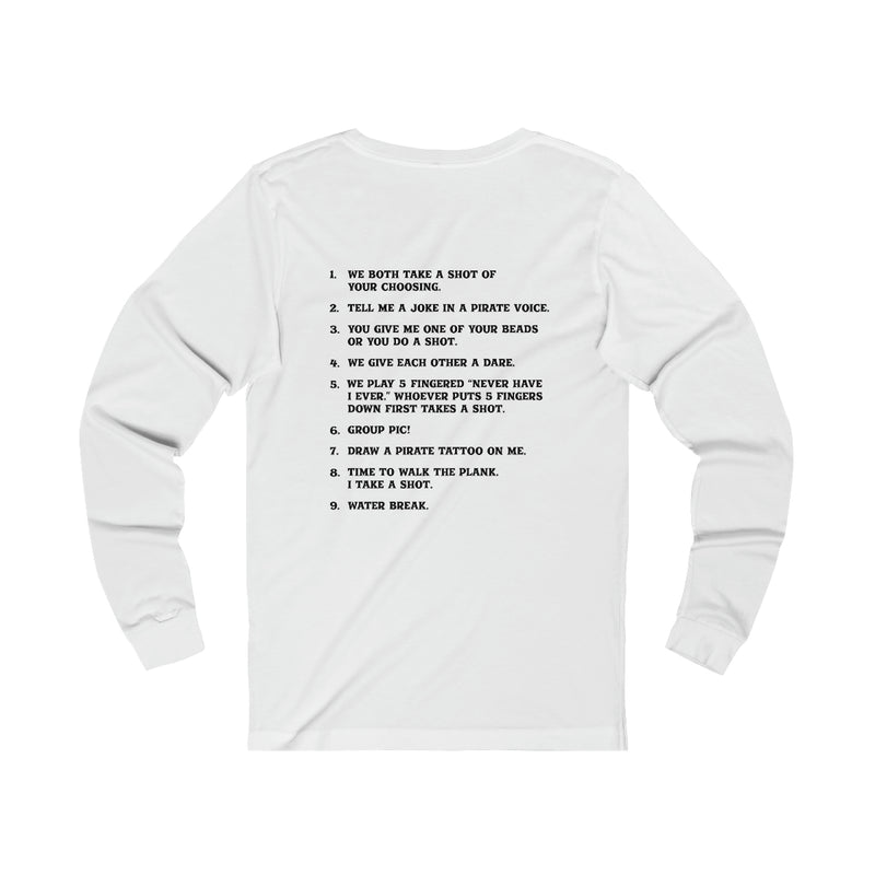 Gasparilla Drinking Game Long Sleeve Tee