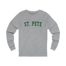 Load image into Gallery viewer, St. Pete Green Graphic Long Sleeve Tee