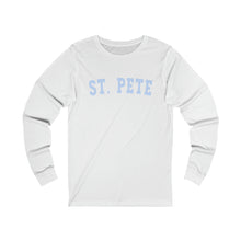 Load image into Gallery viewer, St. Pete Blue Graphic Long Sleeve Tee