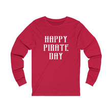 Load image into Gallery viewer, Gasparilla Pirate Day White Graphic Long Sleeve Tee