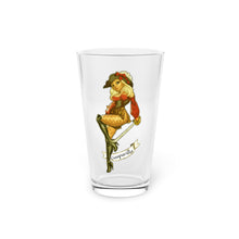 Load image into Gallery viewer, Pinup Pirate Pint Glass, 16oz