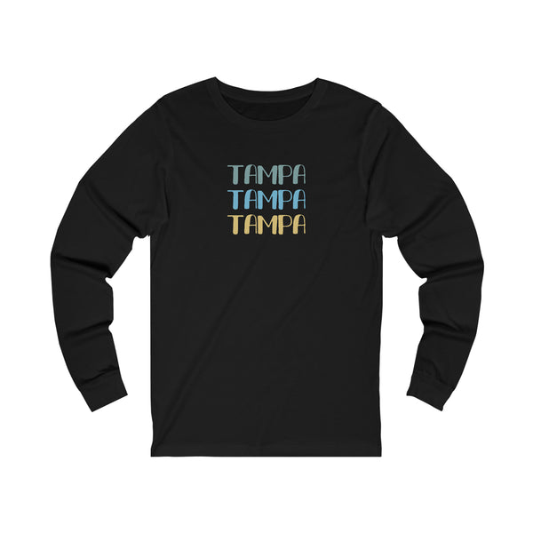 Tampa Tri Color Long Sleeve Tee