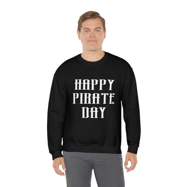 Pirate Day White Graphic Sweatshirt