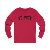 St. Pete Black Graphic Long Sleeve Tee
