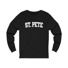 Load image into Gallery viewer, St. Pete White Graphic Long Sleeve Tee