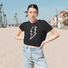 Load image into Gallery viewer, Bolts Flowy Cropped Tee
