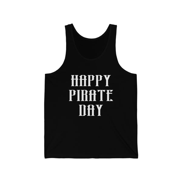 Pirate Day White Graphic Tank
