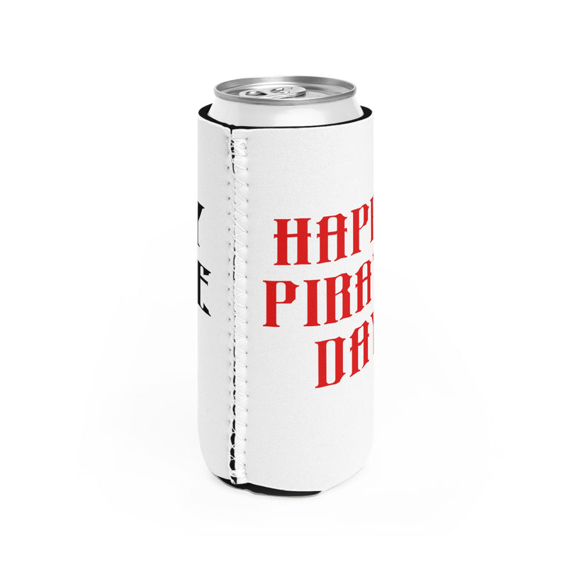 Happy Pirate Day Slim Can Cooler