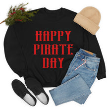 Load image into Gallery viewer, Pirate Day Red Graphic Sweatshirt