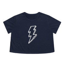 Load image into Gallery viewer, Bolts Flowy Cropped Tee