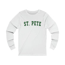 Load image into Gallery viewer, St. Pete Green Graphic Long Sleeve Tee