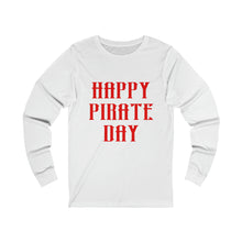 Load image into Gallery viewer, Pirate Day Red Graphic Long Sleeve Tee
