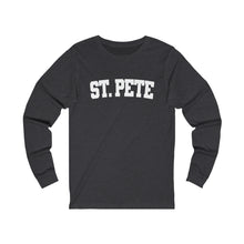 Load image into Gallery viewer, St. Pete White Graphic Long Sleeve Tee