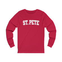 Load image into Gallery viewer, St. Pete White Graphic Long Sleeve Tee