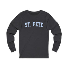 Load image into Gallery viewer, St. Pete Blue Graphic Long Sleeve Tee