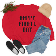 Load image into Gallery viewer, Pirate Day Black Graphic Sweatshirt
