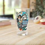 Gasparilla Mermaid Pint Glass, 16oz