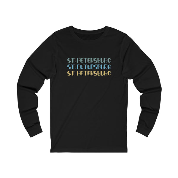 St. Pete Tri-Color Long Sleeve Tee