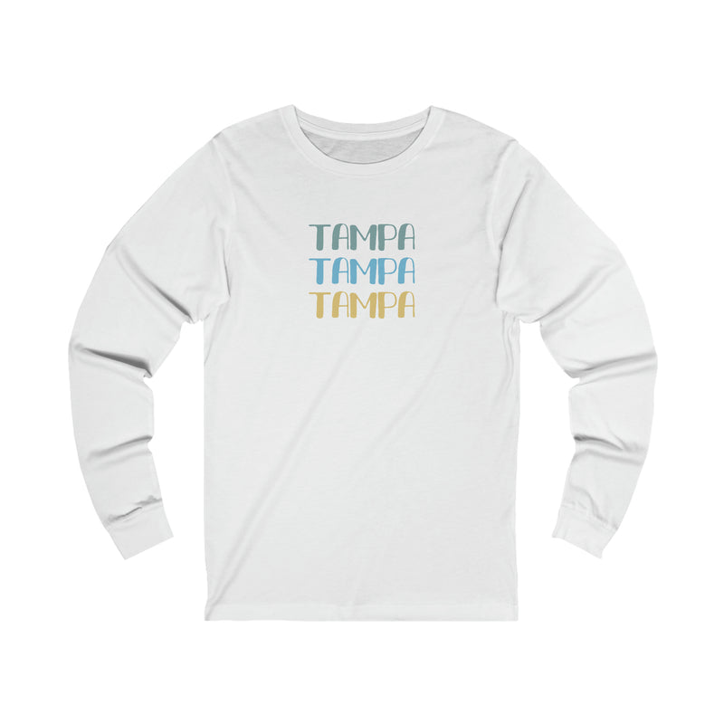 Tampa Tri Color Long Sleeve Tee