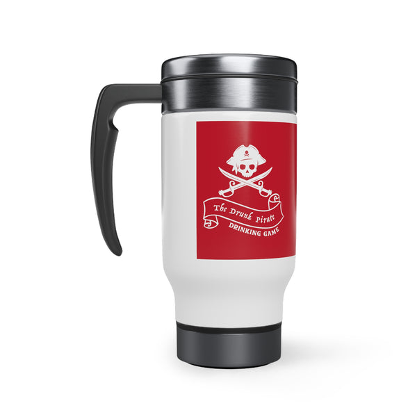 Drunk Pirate Red Travel Mug