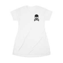 Load image into Gallery viewer, Black Skull T-Shirt Dress